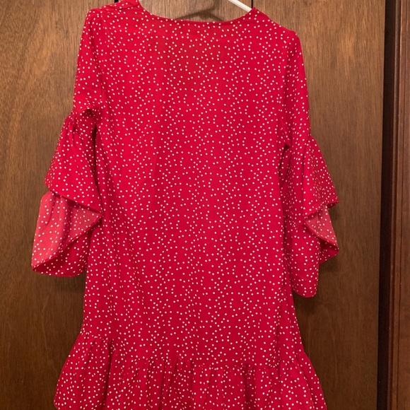 Polka Dot Red Party Dress - Picture 3 of 3